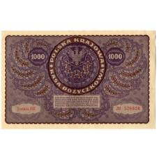 Банкнота 1000 марок 1919 года Польша (вид 2)