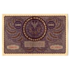Банкнота 1000 марок 1919 года Польша (вид 2)