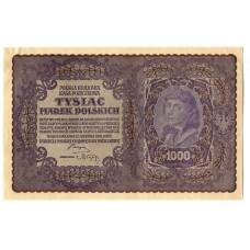 Банкнота 1000 марок 1919 года Польша