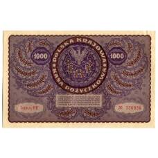 Банкнота 1000 марок 1919 года Польша (вид 2)