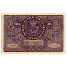 Банкнота 1000 марок 1919 года Польша (вид 2)