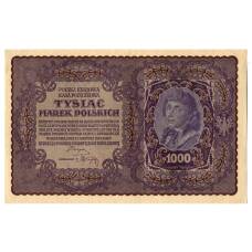 Банкнота 1000 марок 1919 года Польша