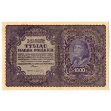 Банкнота 1000 марок 1919 года Польша