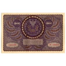 Банкнота 1000 марок 1919 года Польша (вид 2)