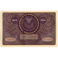Банкнота 1000 марок 1919 года Польша (вид 2)