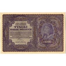 Банкнота 1000 марок 1919 года Польша