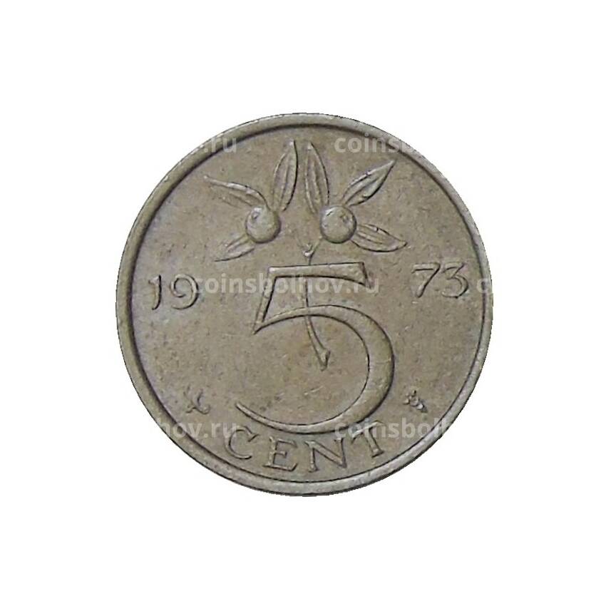 Монета 5 центов 1973 года Нидерланды