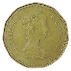 Монета 1 доллар 1987 года Канада (реверс)