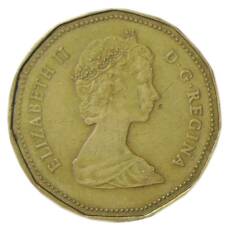 Монета 1 доллар 1987 года Канада (реверс)