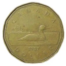 Монета 1 доллар 1987 года Канада (аверс)