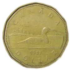 Монета 1 доллар 1987 года Канада (аверс)