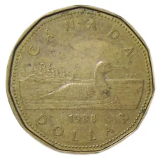 Монета 1 доллар 1988 года Канада (аверс)