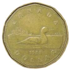 Монета 1 доллар 1988 года Канада (аверс)