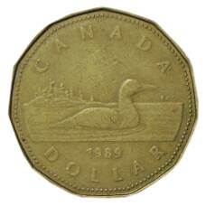 Монета 1 доллар 1989 года Канада (аверс)