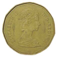 Монета 1 доллар 1989 года Канада (реверс)