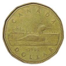 Монета 1 доллар 1989 года Канада (аверс)