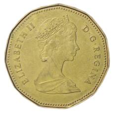 Монета 1 доллар 1989 года Канада (реверс)