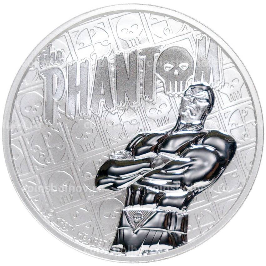 Монета 1 доллар 2022 года Тувалу  — The Phantom (Фантом)
