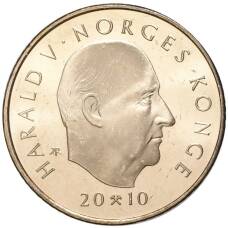 Монета 10 крон 2010 года Норвегия —  200 лет со дня рождения Оле Булла (реверс)