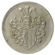 Монета 20 пфеннигов 1918 года Германия — транспортный нотгельд — Лейпциг (реверс)