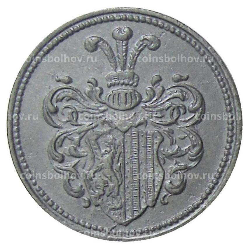 Монета 20 пфеннигов 1918 года Германия — транспортный нотгельд — Лейпциг (вид 2)