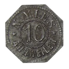 Монета 10 пфеннигов Германия — Нотгельд — Арвайлер (Н.Миес) (аверс)