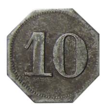 Монета 10 пфеннигов Германия — Нотгельд — Арвайлер (Н.Миес) (реверс)