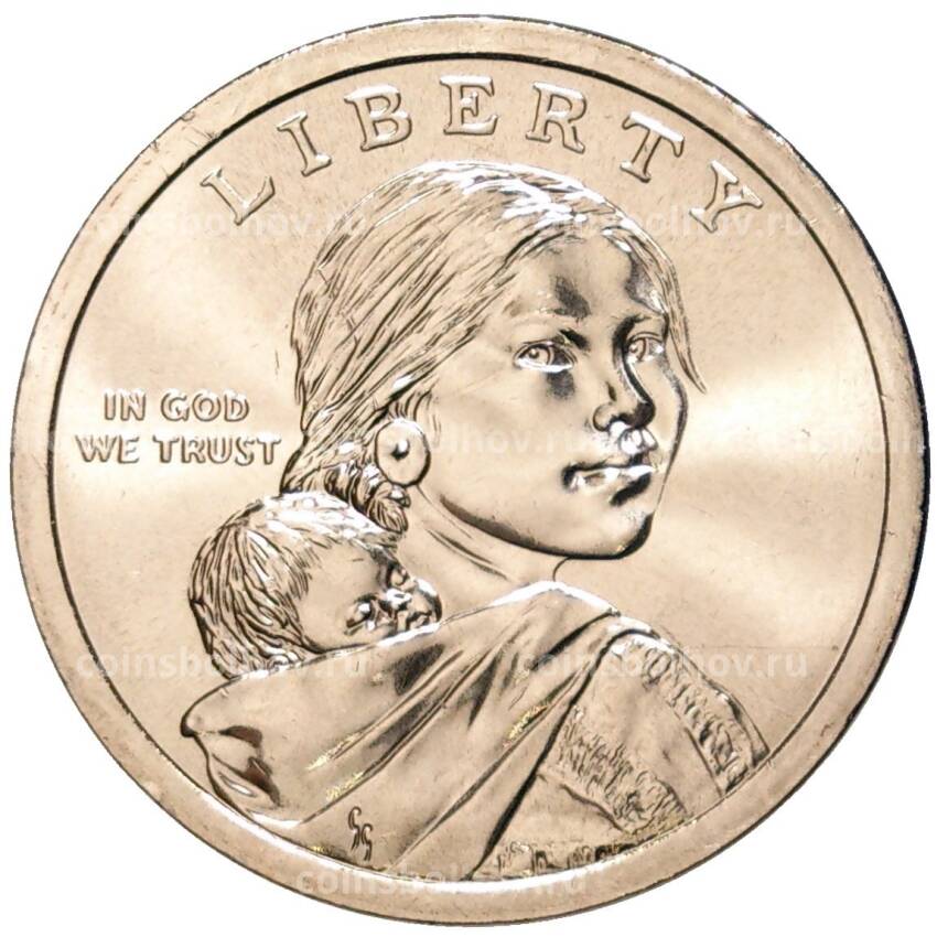 Монета 1 доллар 2023 года D США — «Коренные Американцы — Мария Толчиф и американские индейцы в балете» (вид 2)