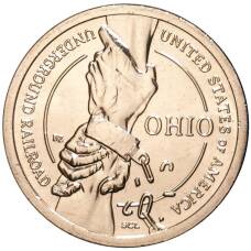 Монета 1 доллар 2023 года D США — «Американские инновации — подземная железная дорога» (аверс)