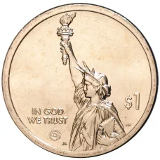 Монета 1 доллар 2023 года D США — «Американские инновации — подземная железная дорога» (реверс)