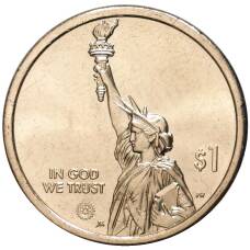 Монета 1 доллар 2023 года P США — «Американские инновации — подземная железная дорога» (реверс)