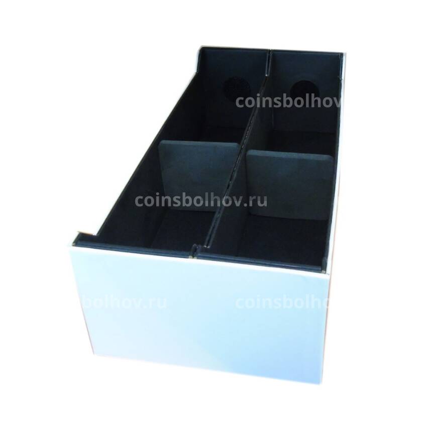Бокс «Intersept Box» для хранения монет в плоских капсулах (слабах), Белый, LEUCHTTURM, 345237
