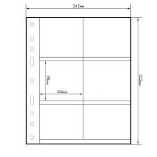 Лист для банкнот на 6 ячеек формат «Grande» 3/2C LEUCHTTURM 316604 (аверс)