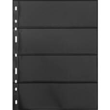 Лист для банкнот на 4 ячейки формат «Grande» 4S Черные LEUCHTTURM 312682 (реверс)