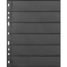 Лист для банкнот на 6 ячеек формат «Optima» 6S Черные LEUCHTTURM 316995 (реверс)