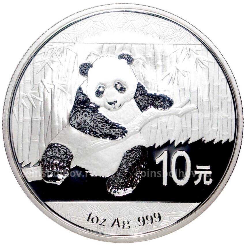 Монета 10 юаней 2014 года Китай —  Панда