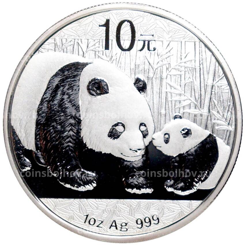 Монета 10 юаней 2011 года Китай — Панда