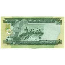 Банкнота 2 доллара 2011 года Соломоновы Острова (вид 2)
