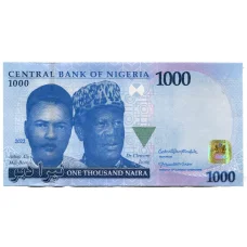 Банкнота 1000 найра 2022 года Нигерия (аверс)