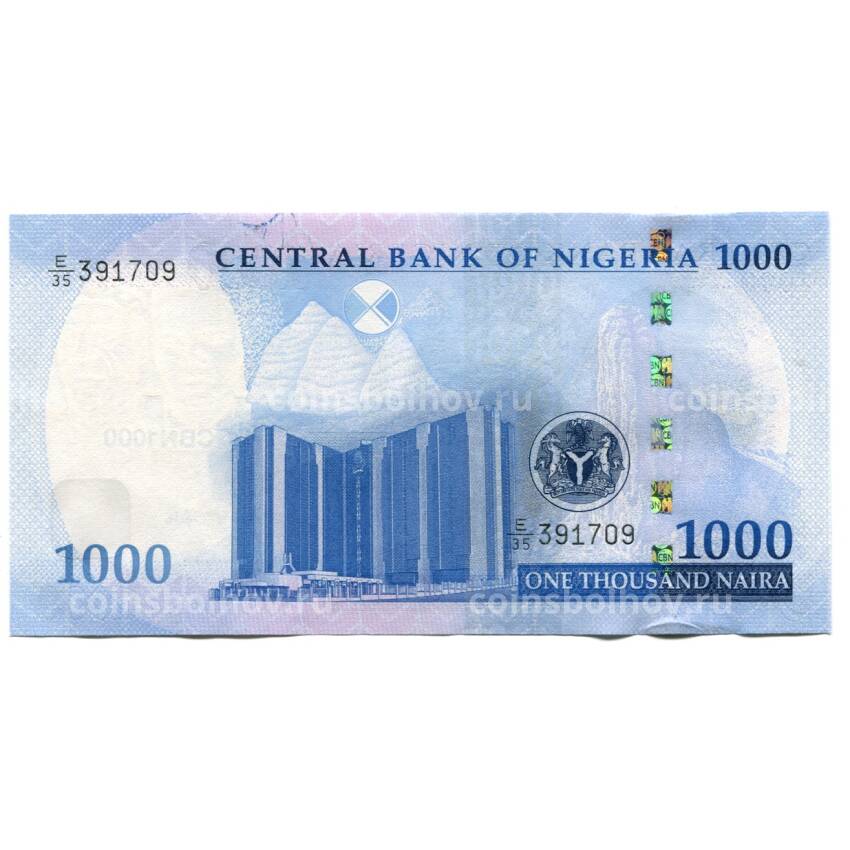 Банкнота 1000 найра 2022 года Нигерия (вид 2)