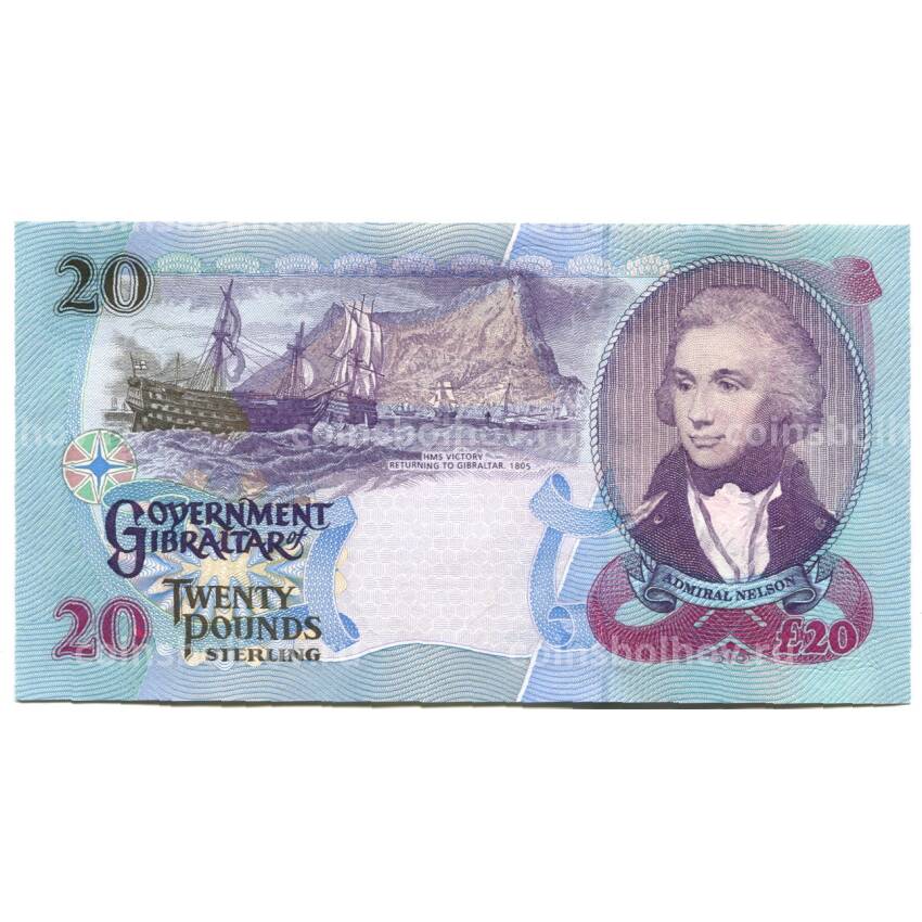 Банкнота 20 фунтов 2006 года Гибралтар (вид 2)