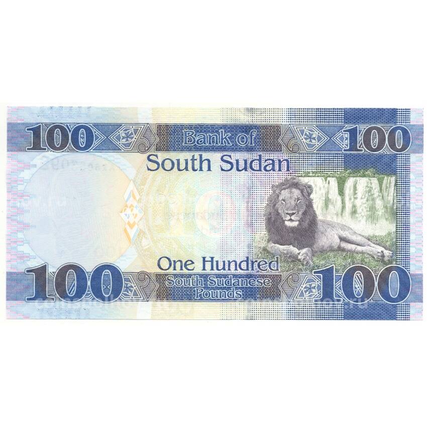Банкнота 100 фунтов 2019 года Южный Судан (вид 2)