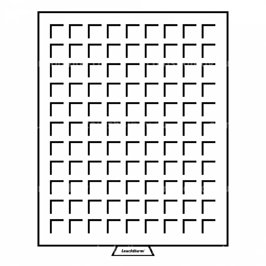 Кассета на 99 квадратных ячеек размером 19х19 мм MB LEUCHTTURM 333127