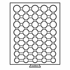 Кассета для хранения и презентации 5 евронаборов в капсулах MB LEUCHTTURM 309885 (аверс)