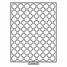 Кассета на 63 ячейки для хранения и презентации монет в капсулах диаметром до 19 мм MB LEUCHTTURM 306702
