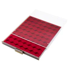 Кассета на 63 ячейки для хранения и презентации монет в капсулах диаметром до 19 мм MB LEUCHTTURM 306702 (вид 2)