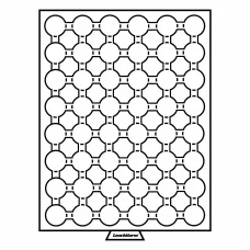 Кассета на 48 ячеек для хранения и презентации монет в капсулах диаметром до 21.5 мм MB LEUCHTTURM 319906