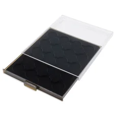 Кассета на 20 ячеек для хранения и презентации монет в капсулах диаметром до 36 мм MB черный LEUCHTTURM 359442 (вид 2)