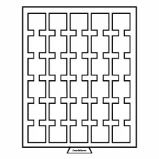 Кассета для хранения и презентации монет в капсулах «QUADRUM MINI» на 30 ячеек MB черный LEUCHTTURM 360057