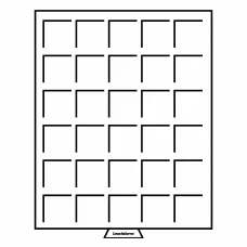 Кассета на 30 квадратных ячеек размером 38х38 мм MB LEUCHTTURM 326654